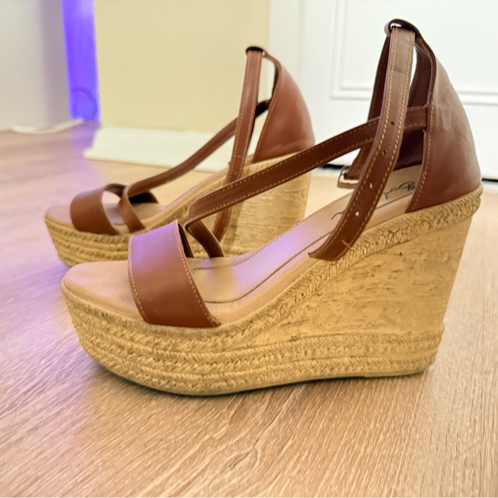 Brown Wedge Sandals